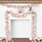 2-Pack 6FT Fall Garland – Artificial Maple Leaf Thanksgiving Decorations for Home, Farmhouse, Porch, Wedding, Table, Mantle, Fireplace, Party & Christmas (Grey White)